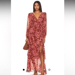 ASTR the Label Anora Dress in Rustic Floral. Size S. Worn once, great condition